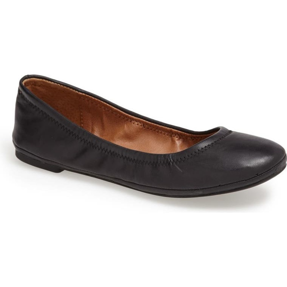 Lucky Brand Emmie Flat Black New in Box Size 8W